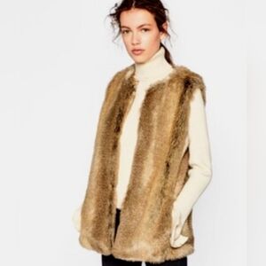 Zara Faux Fur Vest